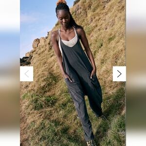 Free People Hot Shot Onsie, Size Large, Washed Black